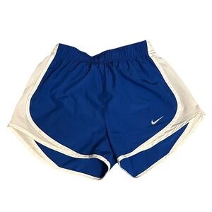 Nike Kids Dri-FIT Tempo Running Shorts Royal Blue White XS 3 Inch Inseam